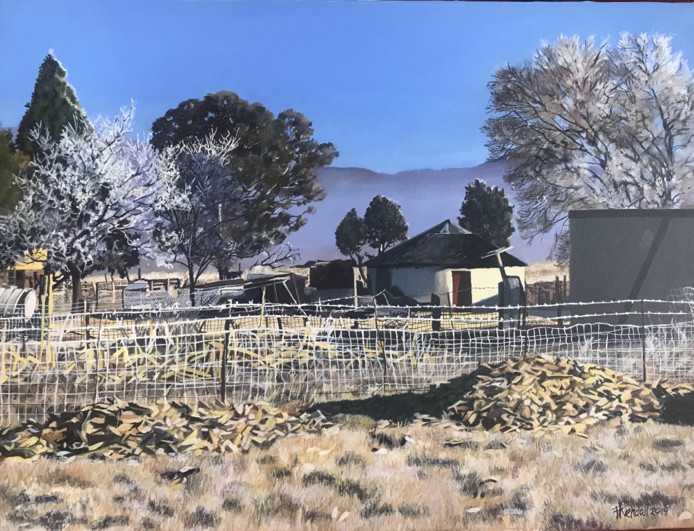 Frosted fence