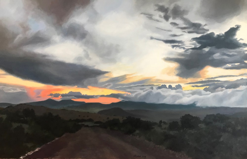 sunset after storm